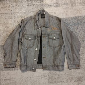 Brooklyn Express Raw Denim Jacket Unisex Sz Medium